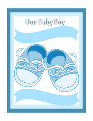 Our Baby Boy Scrapbook Page or Cover 8x10