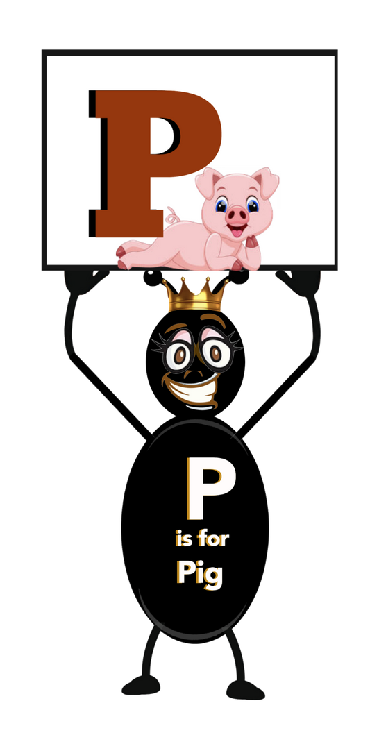 Alphabet - Letter P - Ant Alphabet Clip Art