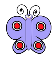 Butterflies - Whimsy Purple Butterfly Set Printable & Clip Art