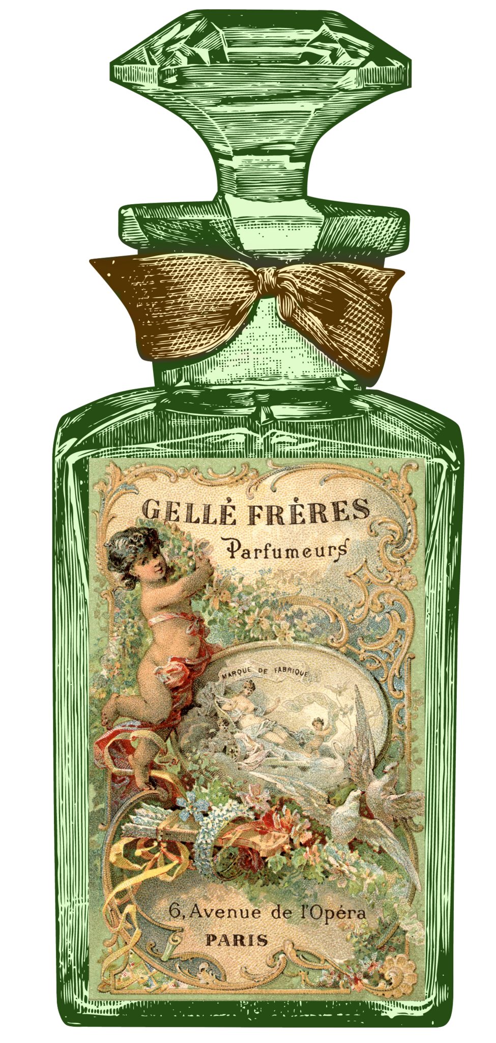 Vintage Green Paris Bath Set - Perfume & Beauty SPA