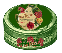 Vintage Green Paris Bath Set - Perfume & Beauty SPA #2 "A La Rose"