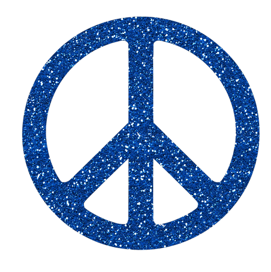 Peace Sign Blue