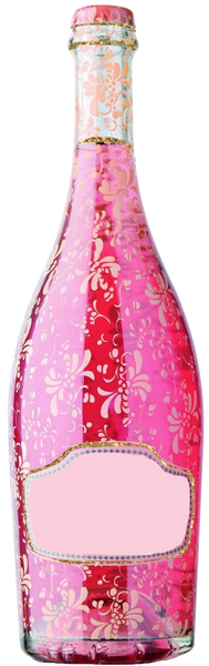 Pink Champagne - Personalize this Beautiful Bottle!  Gorgeous Clip Art