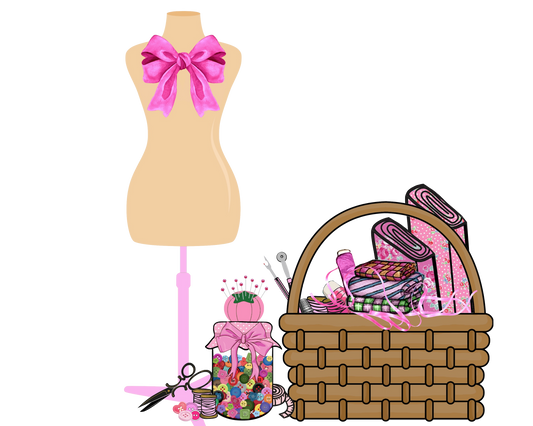 Pink Sewing Room Essentials