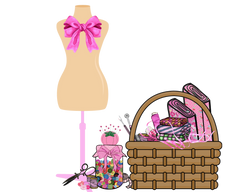 Pink Sewing Room Essentials