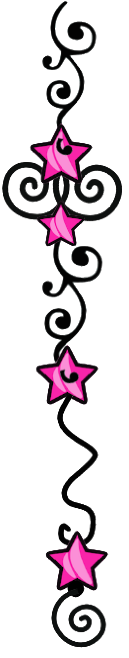 Pink Doodle Dangle Style #3
