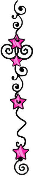 Pink Doodle Dangle Style #3