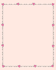 Pink-Hearts-Scribble 8X10 Prints - Pages - Backgrounds