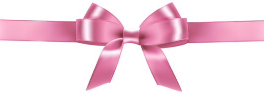 Pink Satin shiny ribbon Bow Great to put across a page or invitation