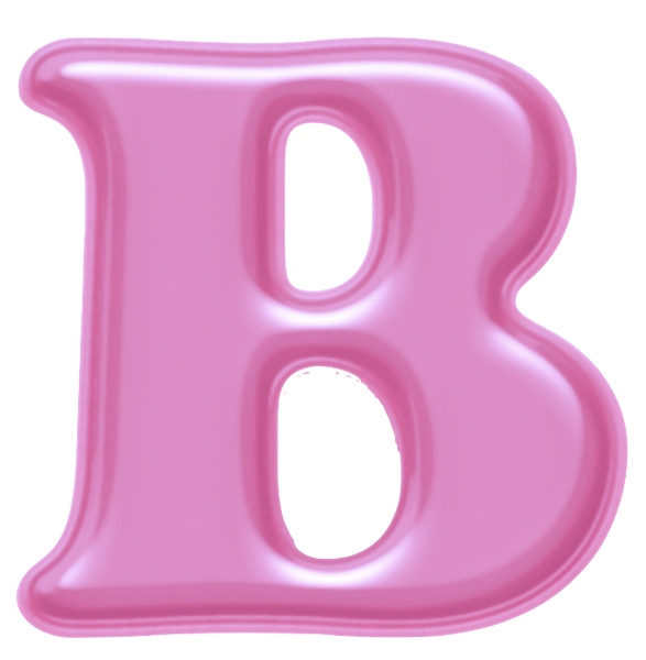 Pink Flow Alphabet Set