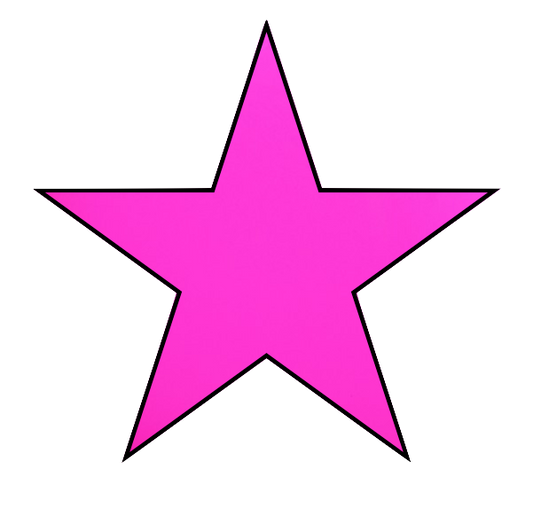 Bright Neon Pink Star