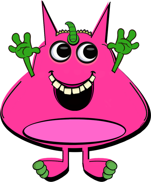Pinky cute pink monster