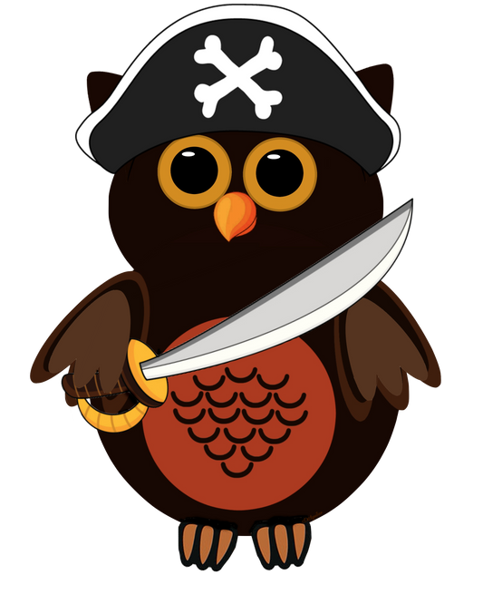 Ahoy Mate!  Owl Pirate