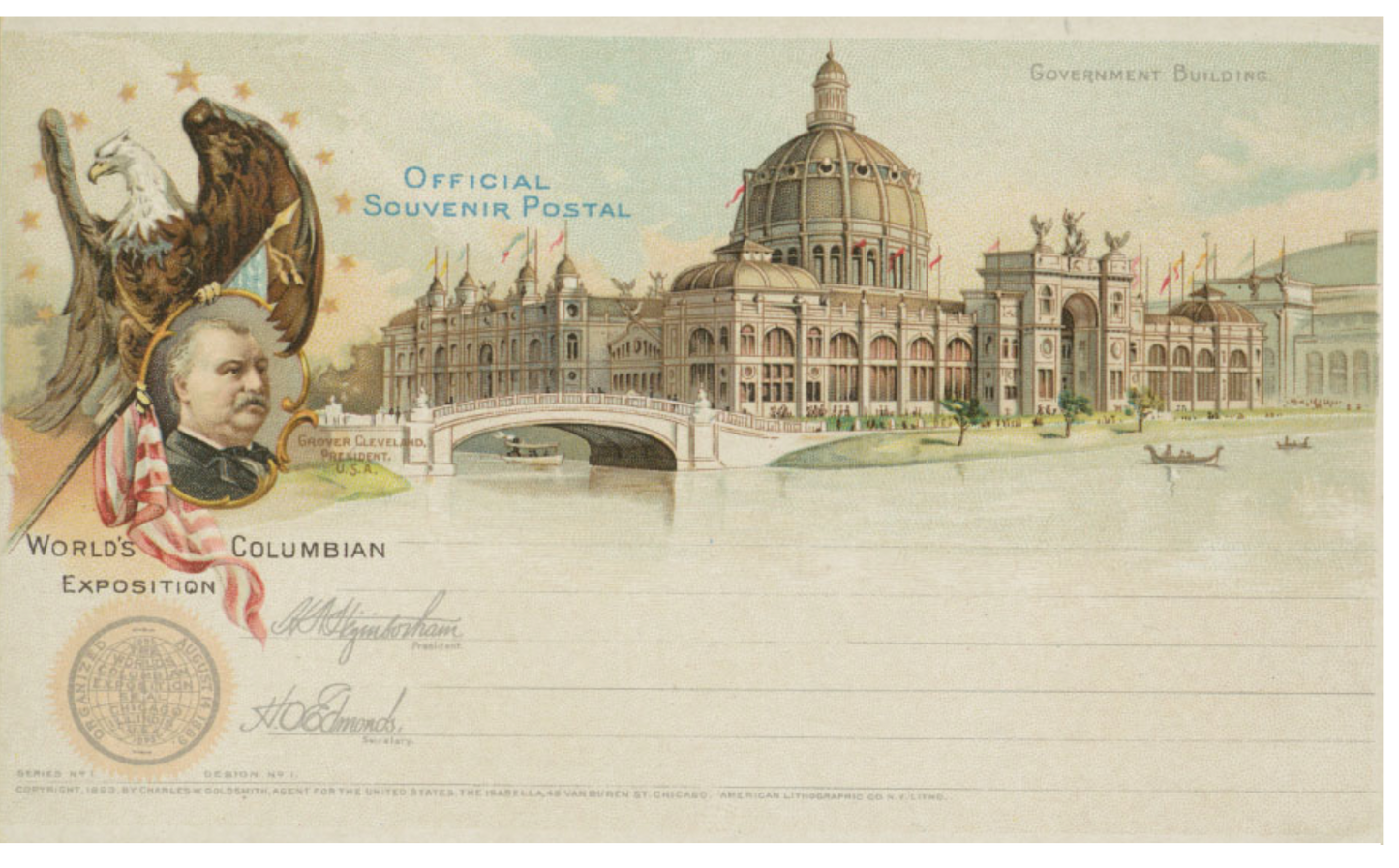 Postal Ephemera - World's Columbian Exposition Souvenir