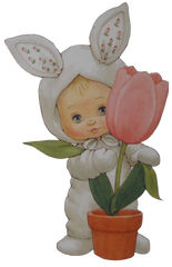 Precious Moments Bunny Costume Baby #1 Tulip