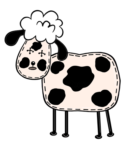 Prim Cute Sheep With Black Spots #2