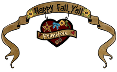 Prim Banner - "Happy Fall Y'all!