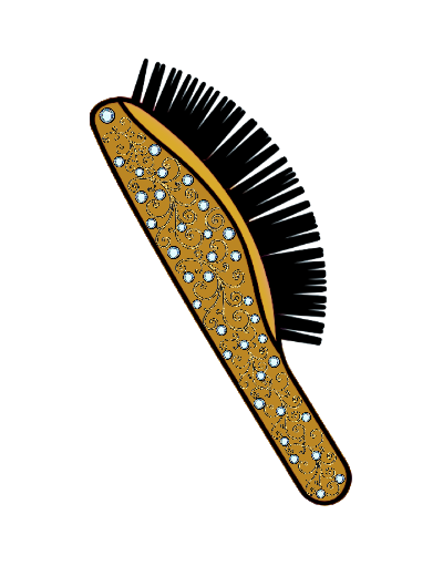 Designer Glamour Set Brushes - Hair brush