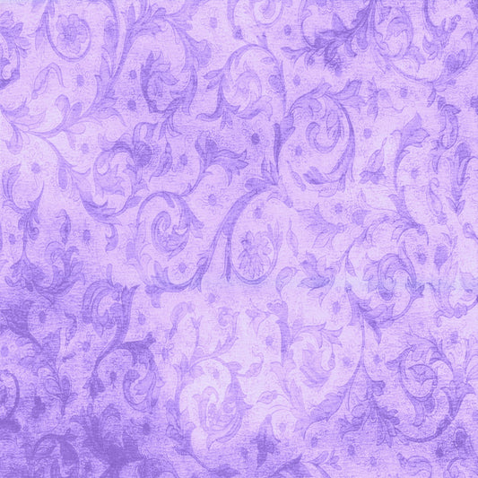 Vintage Flourish Paper 12x12 Watercolor Background - Lavender