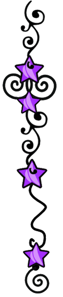 Purple Doodle Dangle Style #3