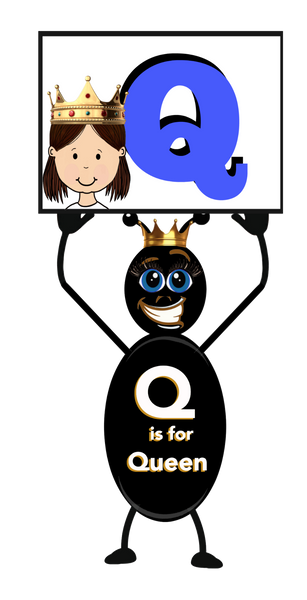 Alphabet - Letter Q - Ant Alphabet Clip Art