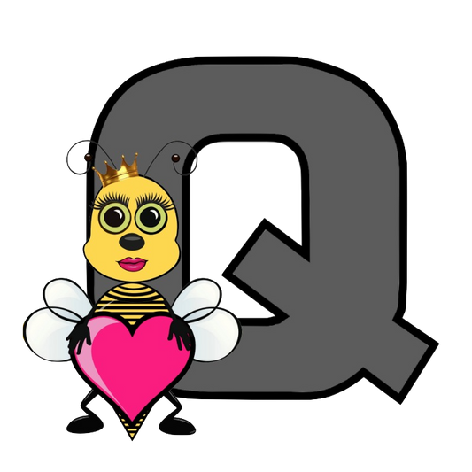 Q Letter - Queen Bee PNG format