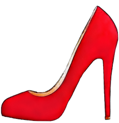 Red High Heel Shoe