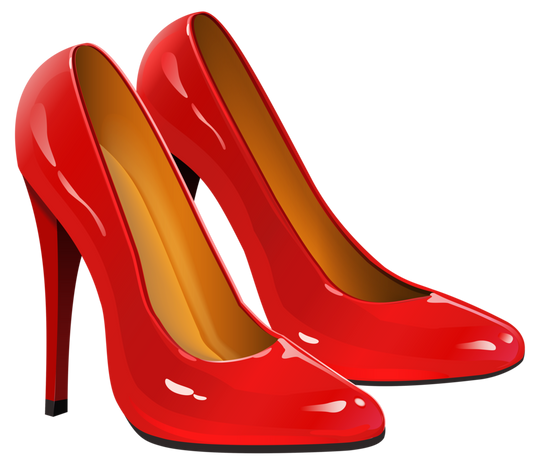 Shiny Red High Heels
