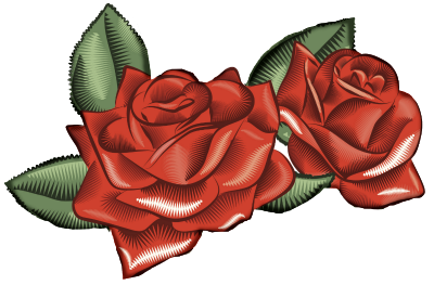 Red Rose Pair