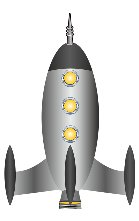 Rocket #3  - 2 Silver Rockets