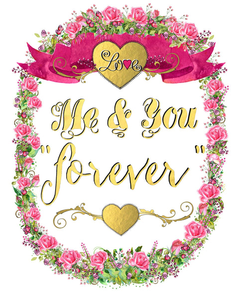 "Me & You Forever" - Rosey Wreath Collection