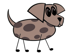 Rover Cute Dog Clip Art in 15 different looks