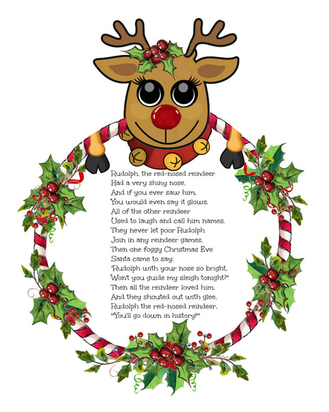 Rudolph Song Printable