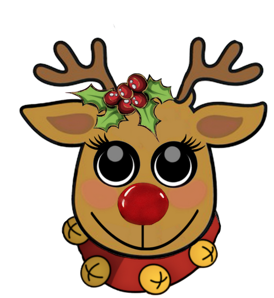 Rudolph Reindeer Head