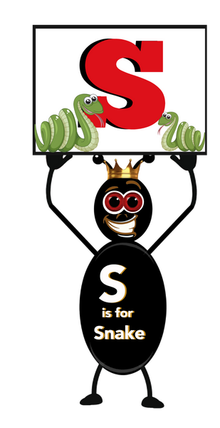 Alphabet - Letter S - Ant Alphabet Clip Art