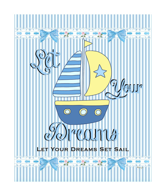 Let Your Dreams Set Sail #2 Nursery Print