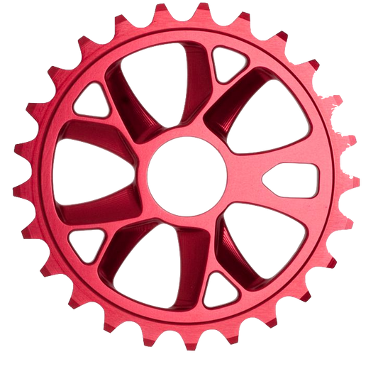 Red Steel Sprocket Wheel Gear Steampunk