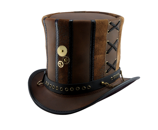 Steampunk Leather Hat