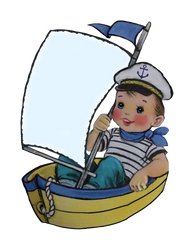 Sailor Boy - Blue with Sail to Personalize