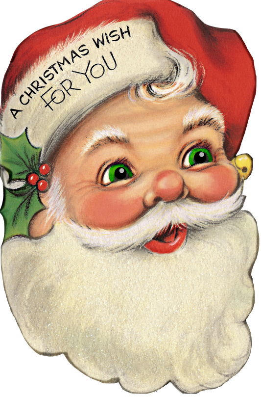 Santa Claus With Big Green Eyes - Christmas Wish Option #3