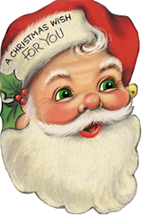 Santa Claus With Big Green Eyes - Christmas Wish Option #3