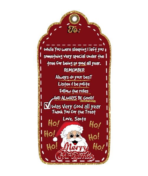 PERSONALIZED FROM SANTA Tags to your child - Adorable & great Scrapbook keepsakes too!