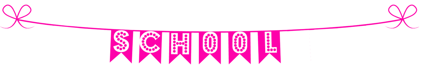 Back To School Banner - Pink
