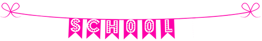 Back To School Banner - Pink