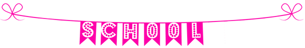 Back To School Banner - Pink