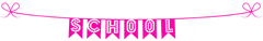 Back To School Banner - Pink