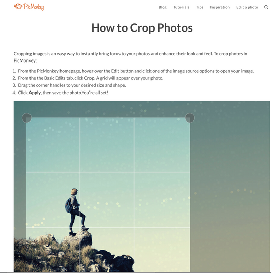 How To Crop Photos - Images & Clip Art
