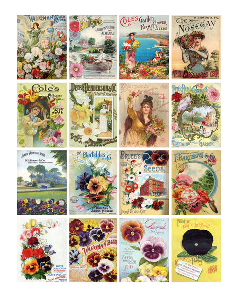 Seed Packs #1 Collage Sheet 8x10 Print