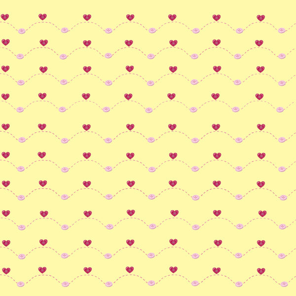 7 Stitched Hearts & Buttons Backgrounds Bundle 12x12 SEW CUTE!