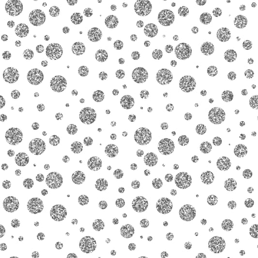 Silver Glitter Dots #2 -12x12- Background